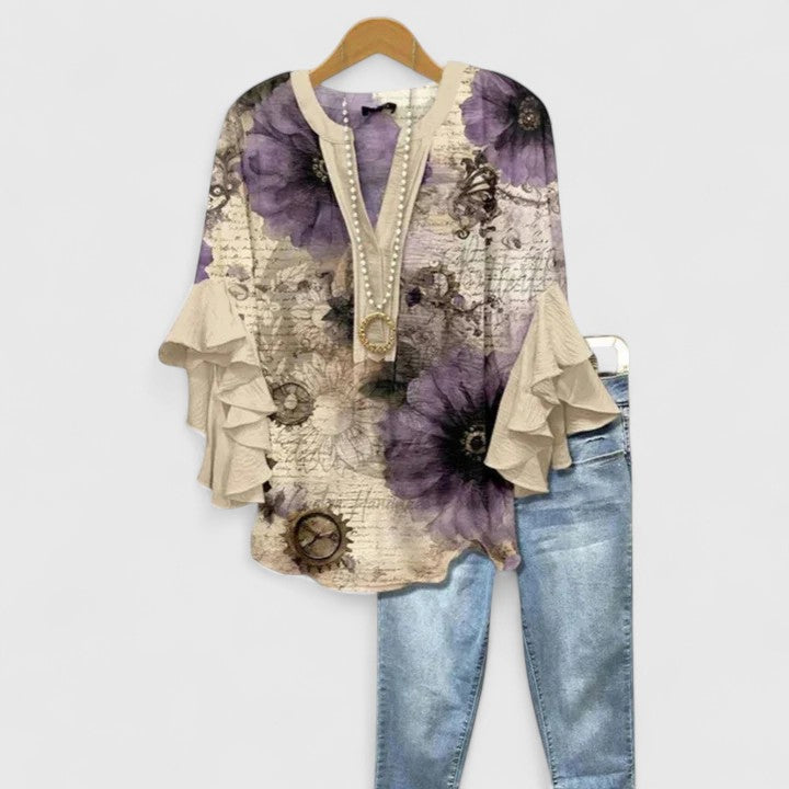 Isabella | Ruffle Sleeve Blouse