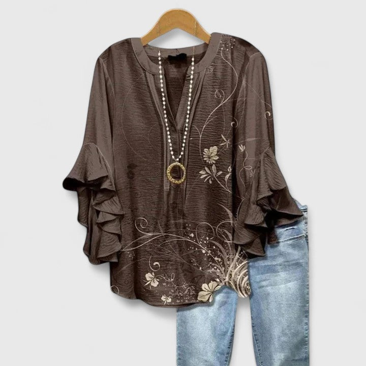 Isabella | Ruffle Sleeve Blouse
