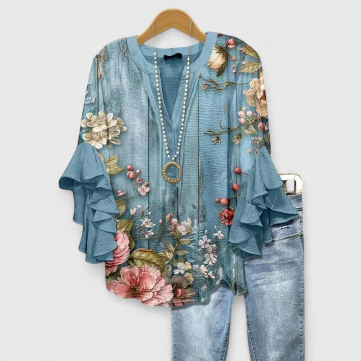 Isabella | Ruffle Sleeve Blouse