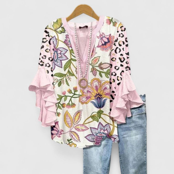 Isabella | Ruffle Sleeve Blouse