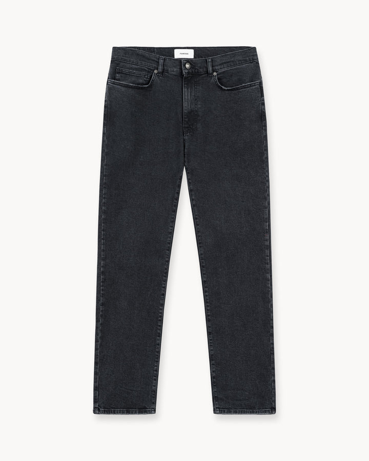Essential Regular Fit Jeans (Washed Black)