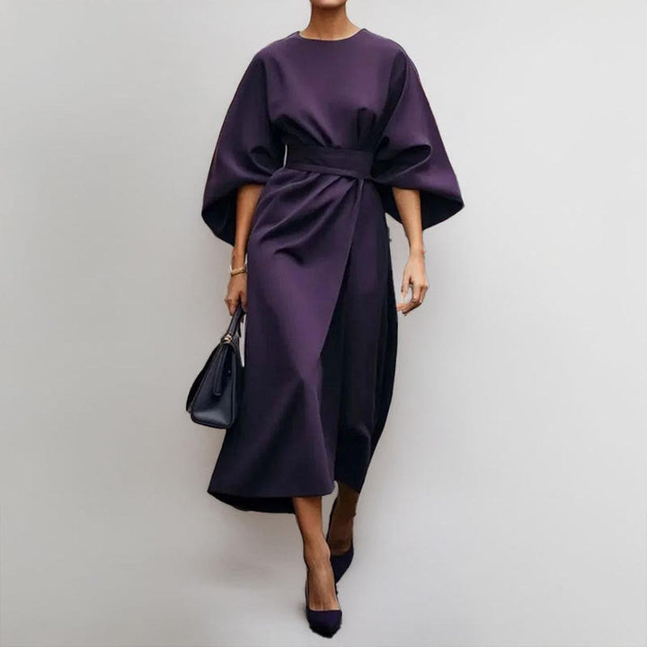 Layla | Satin Feel Batwing Sleeve Maxi Dress