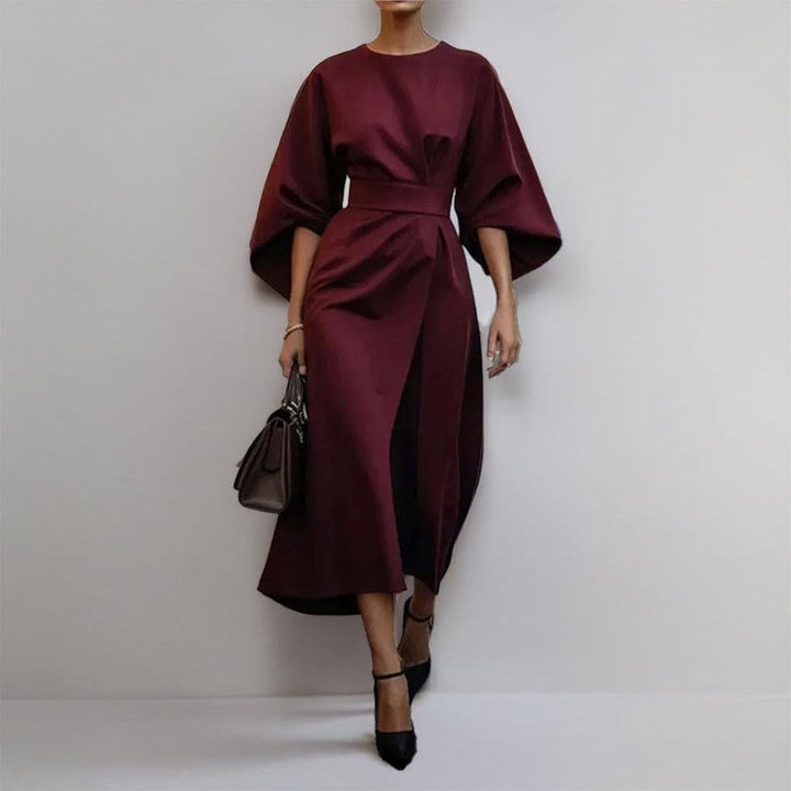 Layla | Satin Feel Batwing Sleeve Maxi Dress