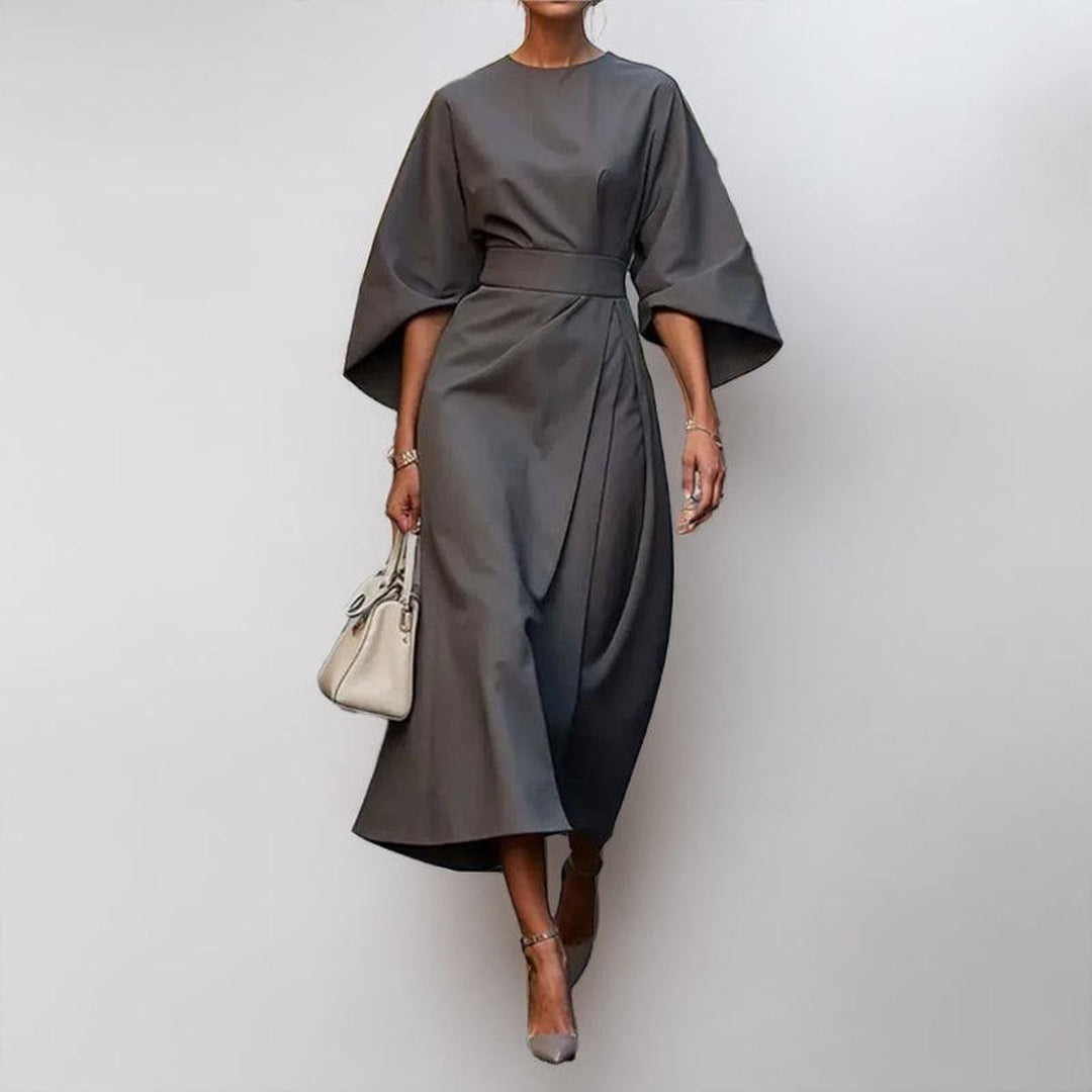 Layla | Satin Feel Batwing Sleeve Maxi Dress