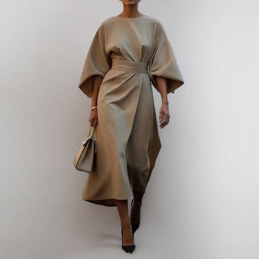 Layla | Satin Feel Batwing Sleeve Maxi Dress