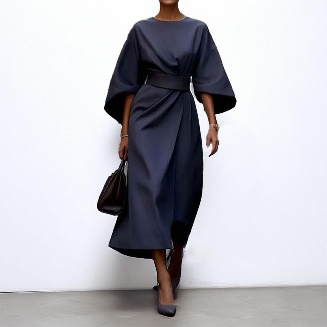 Layla | Satin Feel Batwing Sleeve Maxi Dress