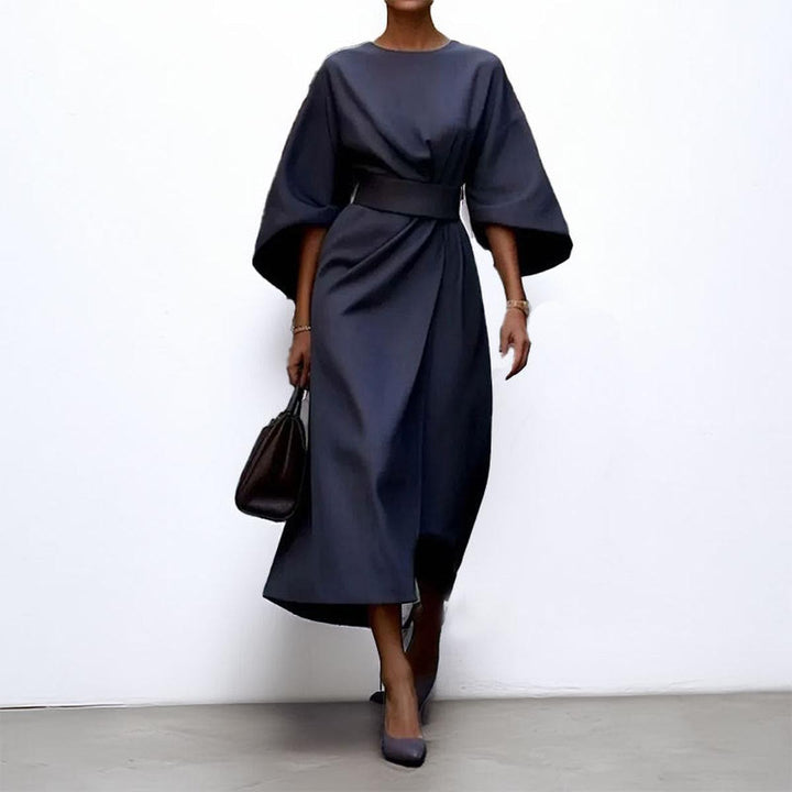 Layla | Satin Feel Batwing Sleeve Maxi Dress