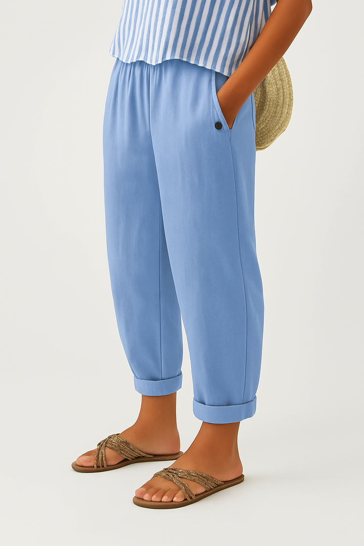 Romina | Timeless Linen-Cotton Trousers