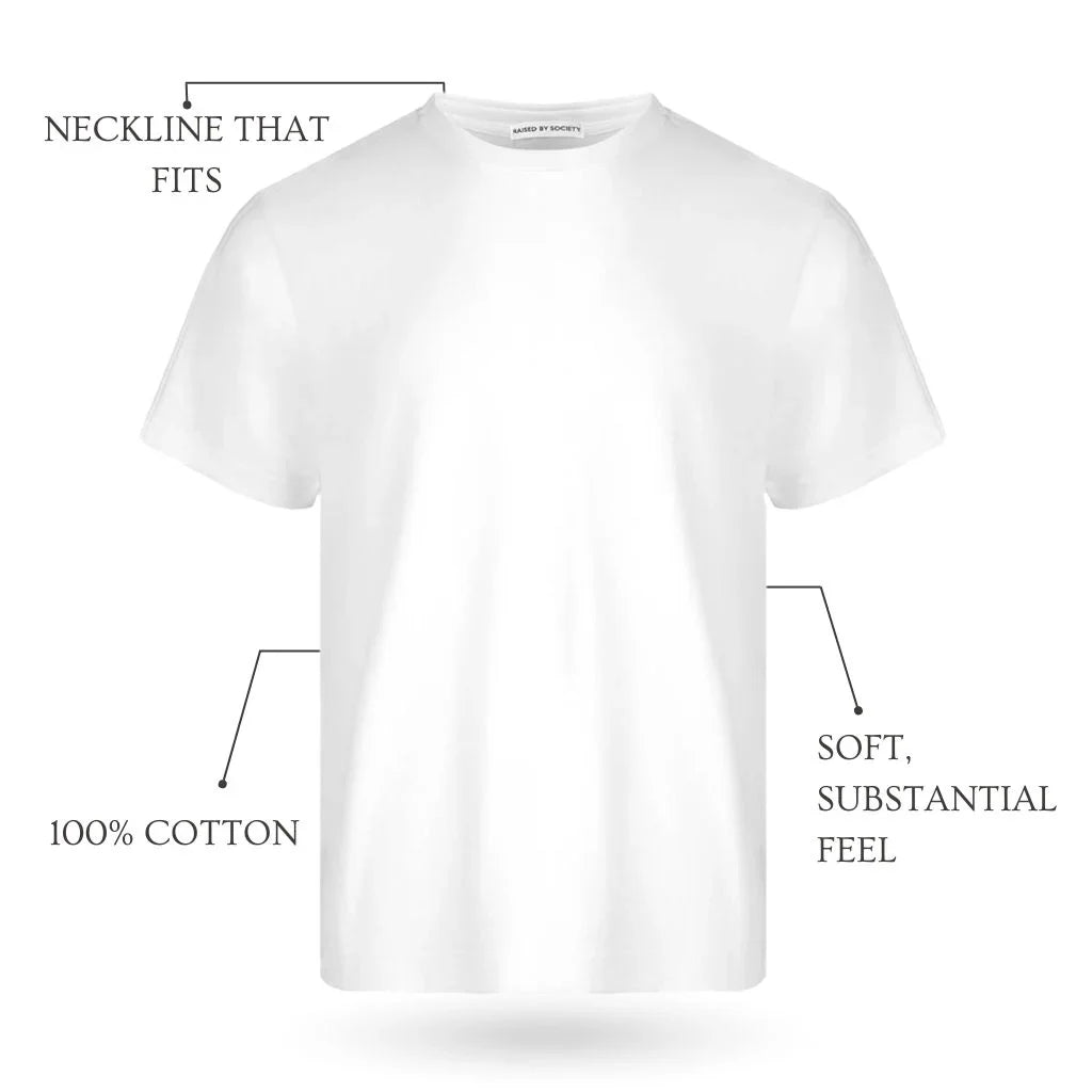Ryan | White Loopwheeled T-Shirt