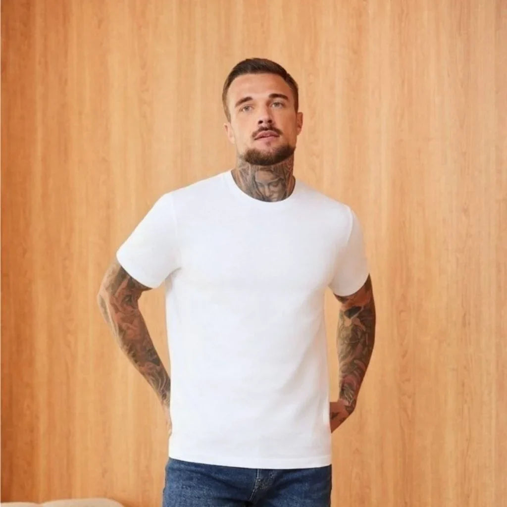 Ryan | White Loopwheeled T-Shirt