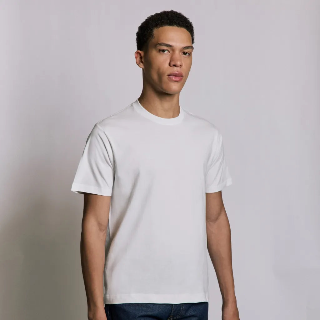 Ryan | White Loopwheeled T-Shirt