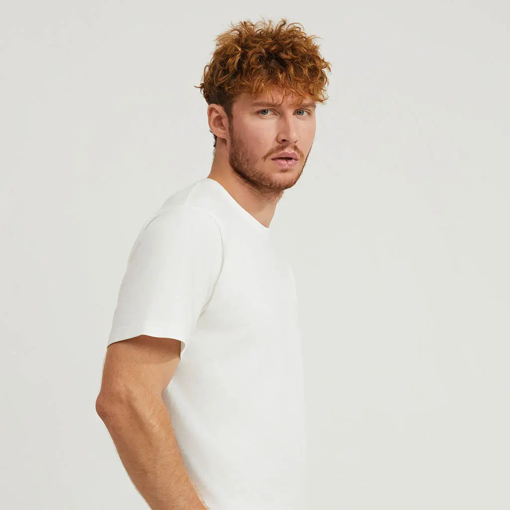 Ryan | White Loopwheeled T-Shirt