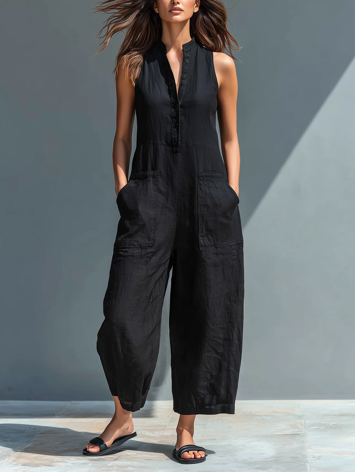 Lotte™ - Ärmelloser minimalistischer Jumpsuit