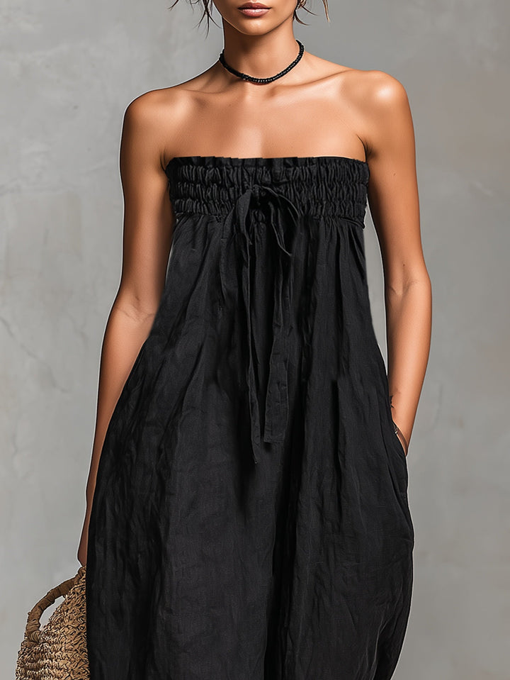 Nina | Strapless Jumpsuit