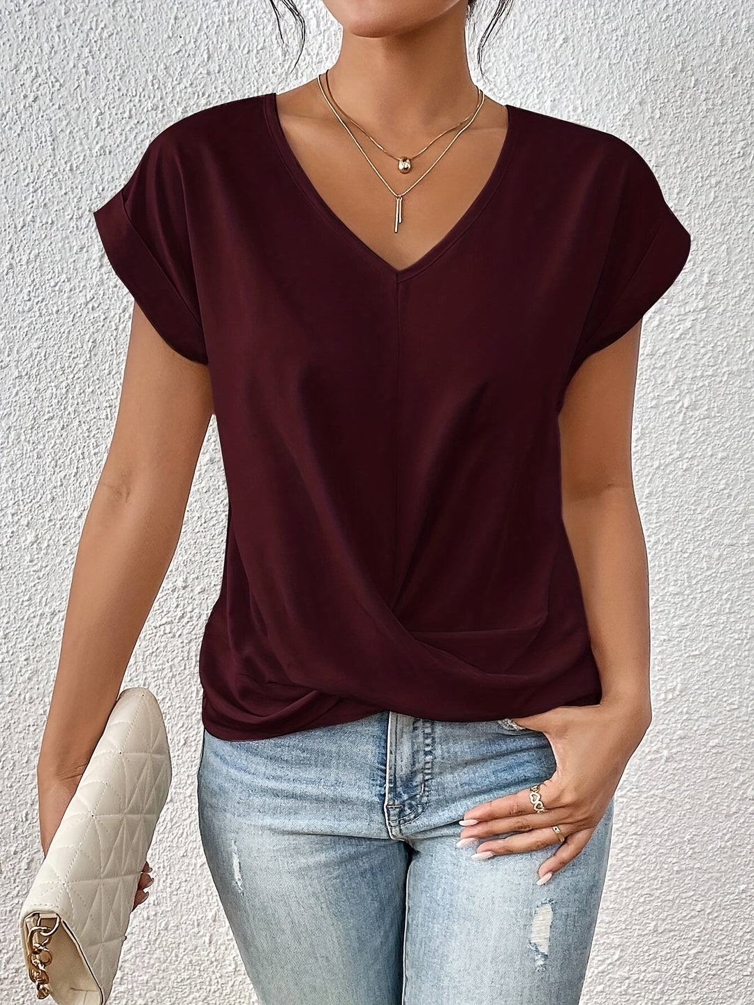 Laura | Elegant Top with Short Sleeves