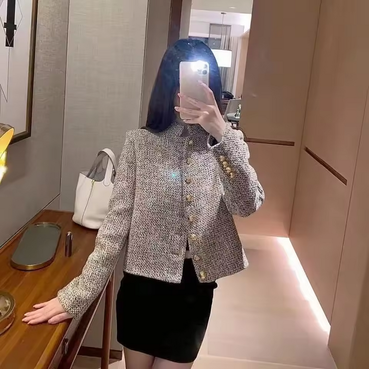 Amelia™ - Chic Tweed Blazer