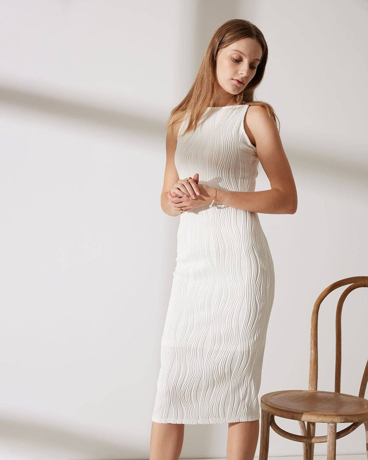 Chrissa | Water Ripple Textured Cami Dress