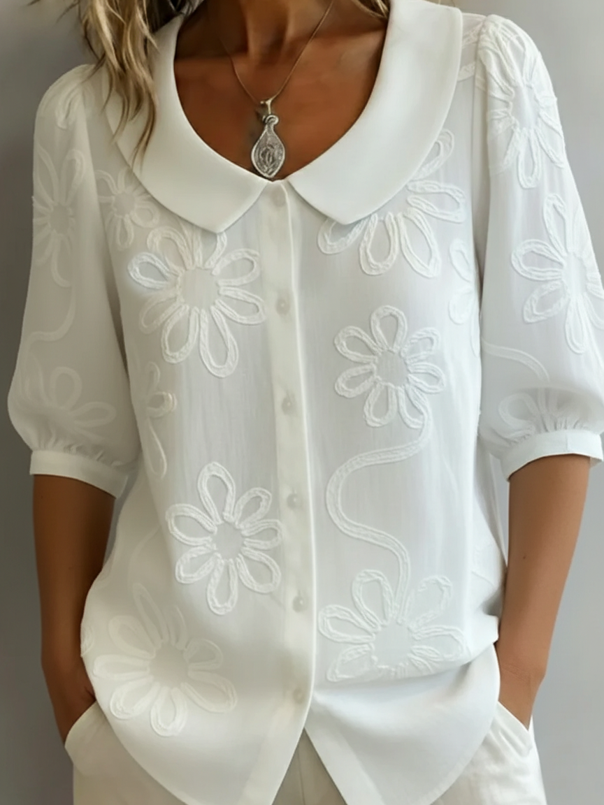 Aurelie | Lightweight Floral Blouse