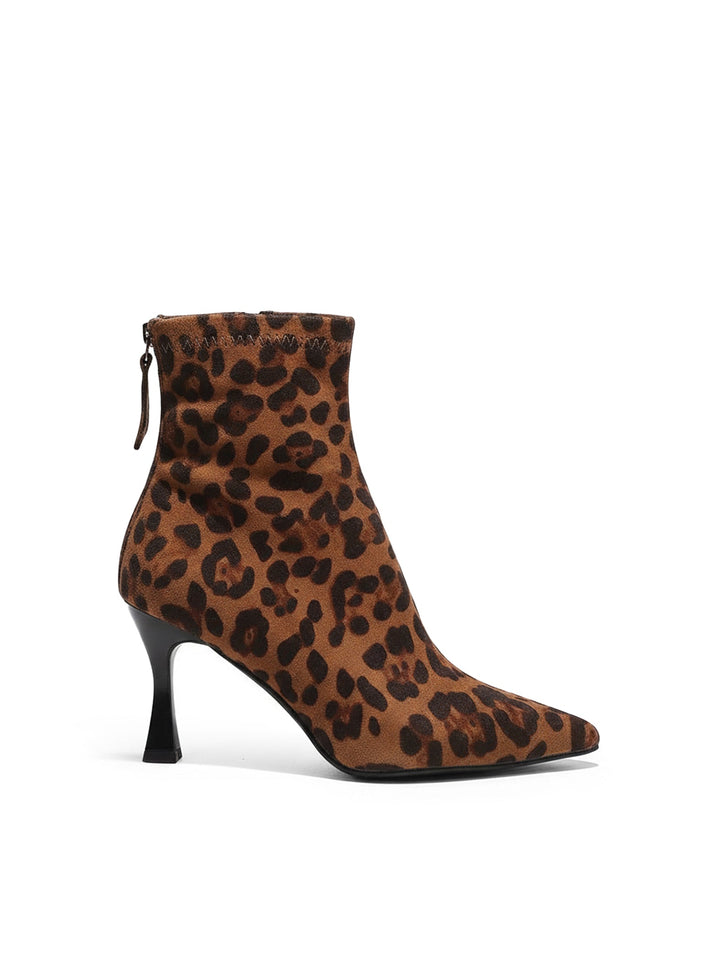 Elara | Pointed Ankle Boots with Slender Heels