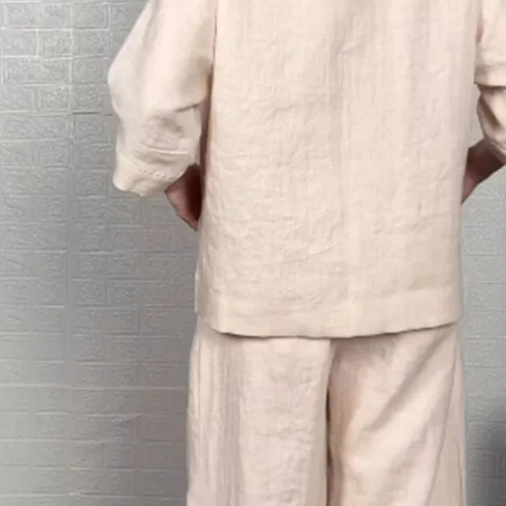 Isabel™ | Relaxed Linen-Cotton Two-Piece Set