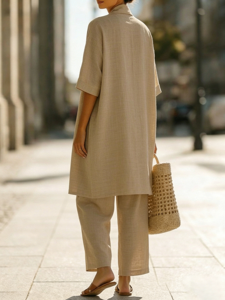 Isabella | Effortless Linen-Cotton Three-Piece Set