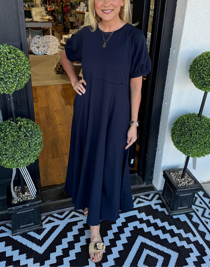 Rhys - Chic Puff Sleeve Maxi Dress