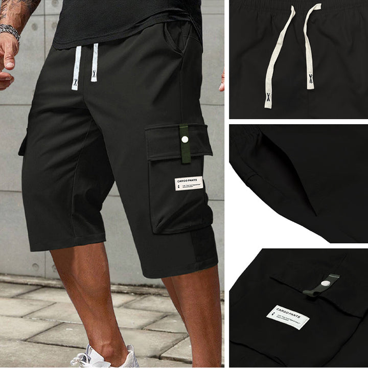 Leon | Casual Drawstring Capri Cargo Pants