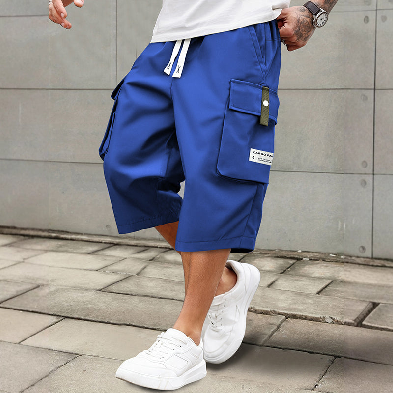 Leon | Casual Drawstring Capri Cargo Pants