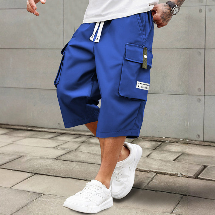 Leon | Casual Drawstring Capri Cargo Pants
