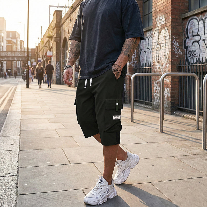 Leon | Casual Drawstring Capri Cargo Pants