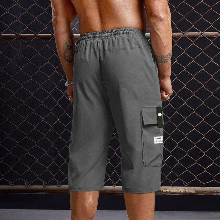 Leon | Casual Drawstring Capri Cargo Pants