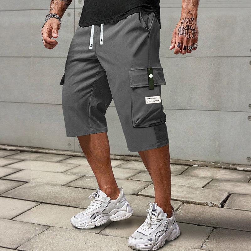 Leon | Casual Drawstring Capri Cargo Pants