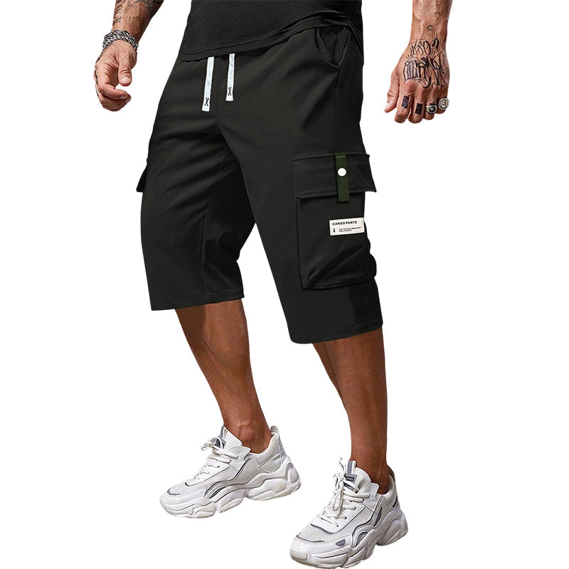 Leon | Casual Drawstring Capri Cargo Pants
