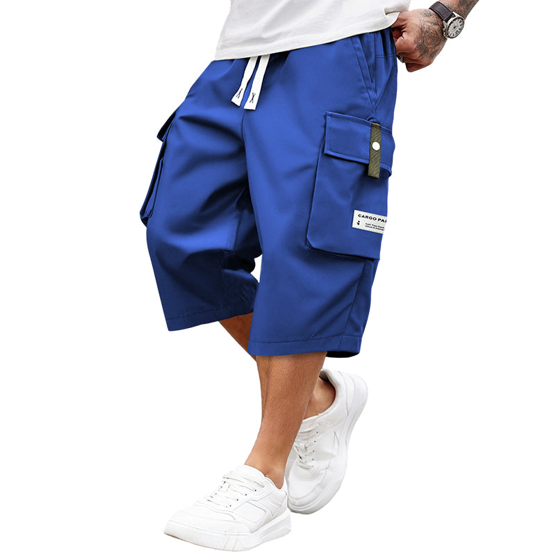 Leon | Casual Drawstring Capri Cargo Pants